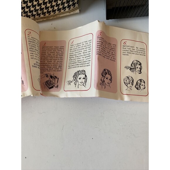 Vtg Popeil Steamset Personal Hairdresser Model SST-1 Steam Rollers Curlers pink main image 7